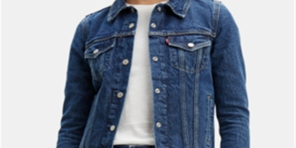 लेवी की महिलाओं का ओरिजिनल रिब ट्रिम ट्रक ब्लू लार्ज साइज़