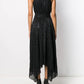 Michael Kors Women's Maxi Metallic Leopard Print Dress Black Size X-Small