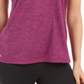 Ideology Women's Heathered Keyhole Back Tank Top Pink Size Large
