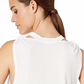 Free People  Women's Sleeveless Jewel Neck Tank Top White Size S