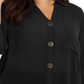 Alfani Women's Button Front Tunic Black Size 1X