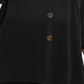 Alfani Women's Button Front Tunic Black Size 1X