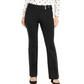 Alfani Women's High Rise Tummy Slimming Trouser Pants Black Size 10