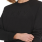 DKNY Women's Sport Logo Sweatshirt Black Size Small