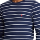 Polo Ralph Lauren Men's Sleepwear Stripe Waffle Pajama Shirt Blue Size Small