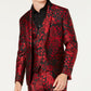 INC International Concepts Men's Slim Fit Animal Print Blazer Red Size X-Small