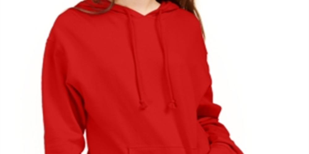 Rebellious One Junior's Pouch Pocket Hoodie Red Size Medium