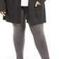 Style & Co Women's Thermal Cardigan Gray Size 2X