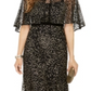 Adrianna Papell Women's Glitter Velvet Gown Black Size 12