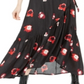 Bar Iii Printed Jacquard Wrap Maxi Dress Black Size L
