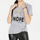 Disney Junior's Dumbo Knot Front Graphic T-Shirt Gray Size L