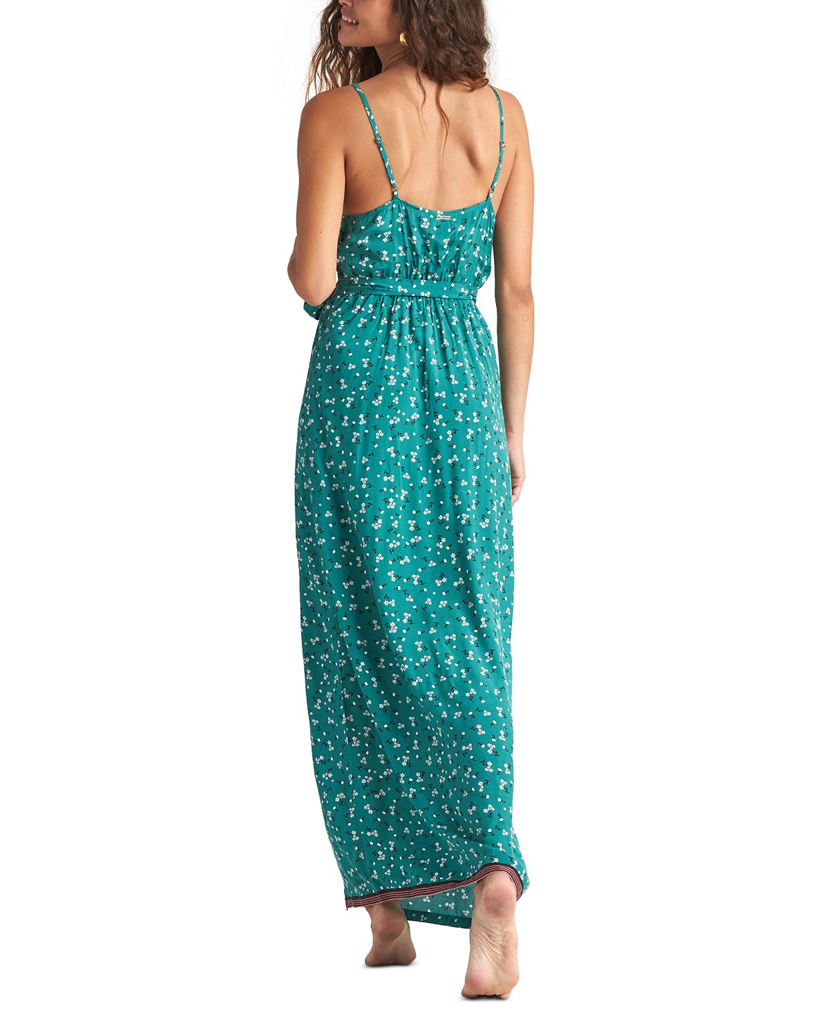Billabong Women's Soft Seas Dress Green Size Medium
