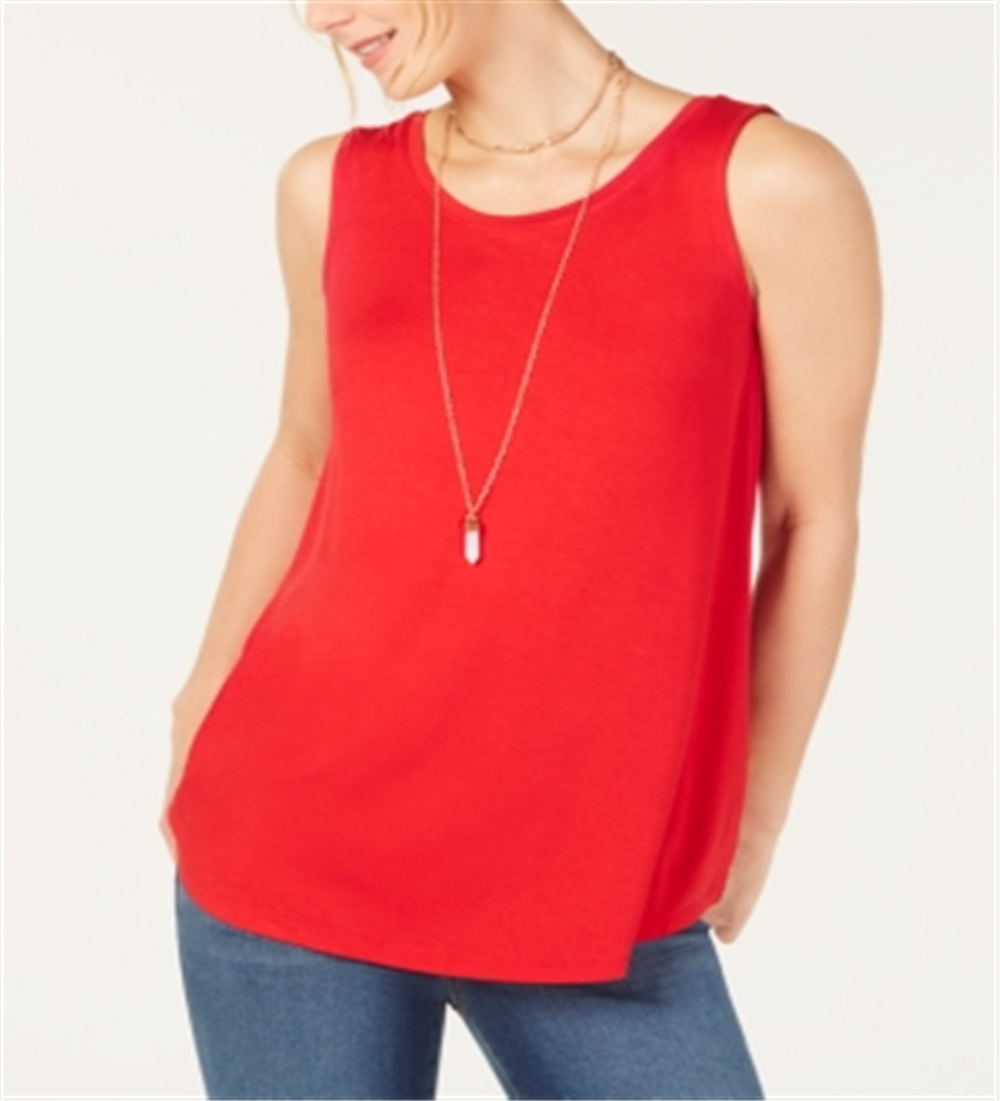 Style & Co Women's Swing Tank Top Pink Size Petite X-Small