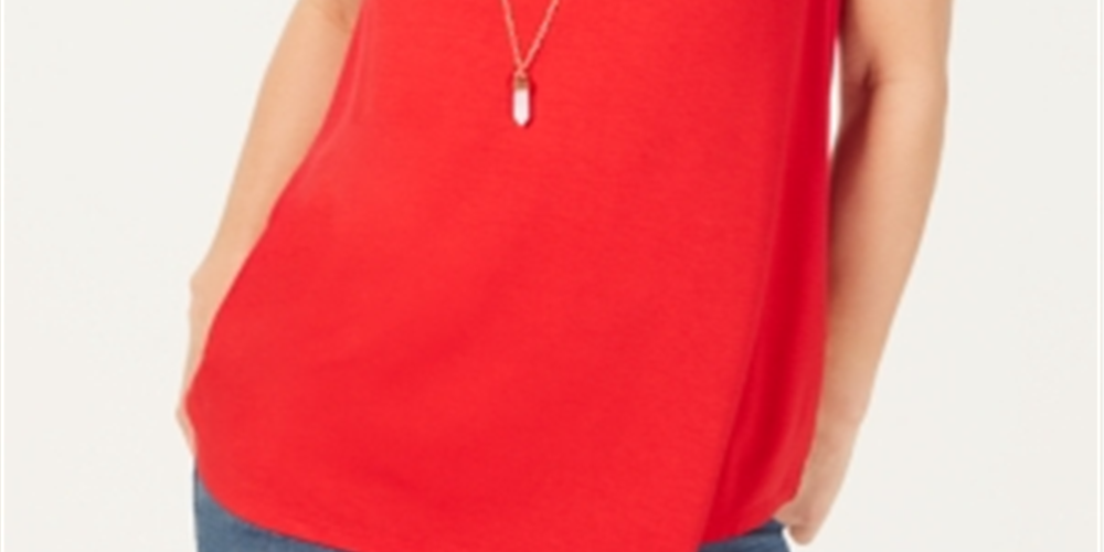 Style & Co Women's Swing Tank Top Pink Size Petite X-Small