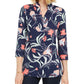 Charter Club Women's Paisley Print Tunic Blue Size Petite Small