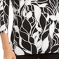 JM Collection Women's Twist-Neck Tunic Black Size XS