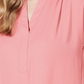 Charter Club Women's Cloud Dolman Sleeve Split Neck Top Pink Size Small
