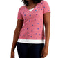 Karen Scott Women's Sailor T-Shirt Red Size Petite Small