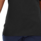 Karen Scott Women's Cotton Lattice Trim Top Black- Size PP