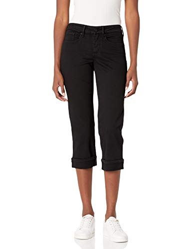 NYDJ Women's Marilyn Straight Crop Jeans Black Size 16
