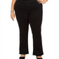 Style & Co Women's Plus Ella Pull on Bootcut Jeans Black Size 14W