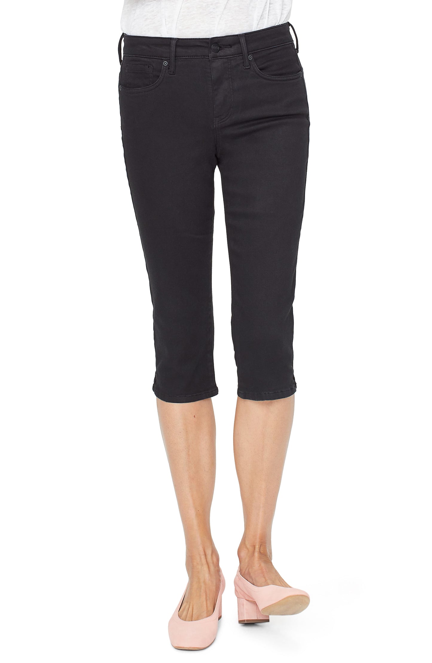 NYDJ Women's Skinny Capri Jeans Black Size 10