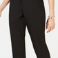 Alfani Women's Front Tab Slim Stretch Dress Pants Black Size 14