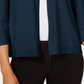 JM Collection Women's Studded Open Front Cardigan Blue Size XX-Large