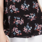 Hippie Rose Women's Floral Spaghetti Strap Tank Top Black Size X-Large