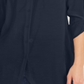 INC International Concepts Women's Solid Button-up Tunic  Blue Size M