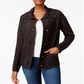 Karen Scott Women's Button Front Cardigan Black Size Petite XL