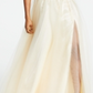 Blondie Nites Junior's Embellished Illusion Gown Yellow Size 15