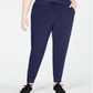 Ideology Women's Tie Lounge Pants Plus Blue Size 3X