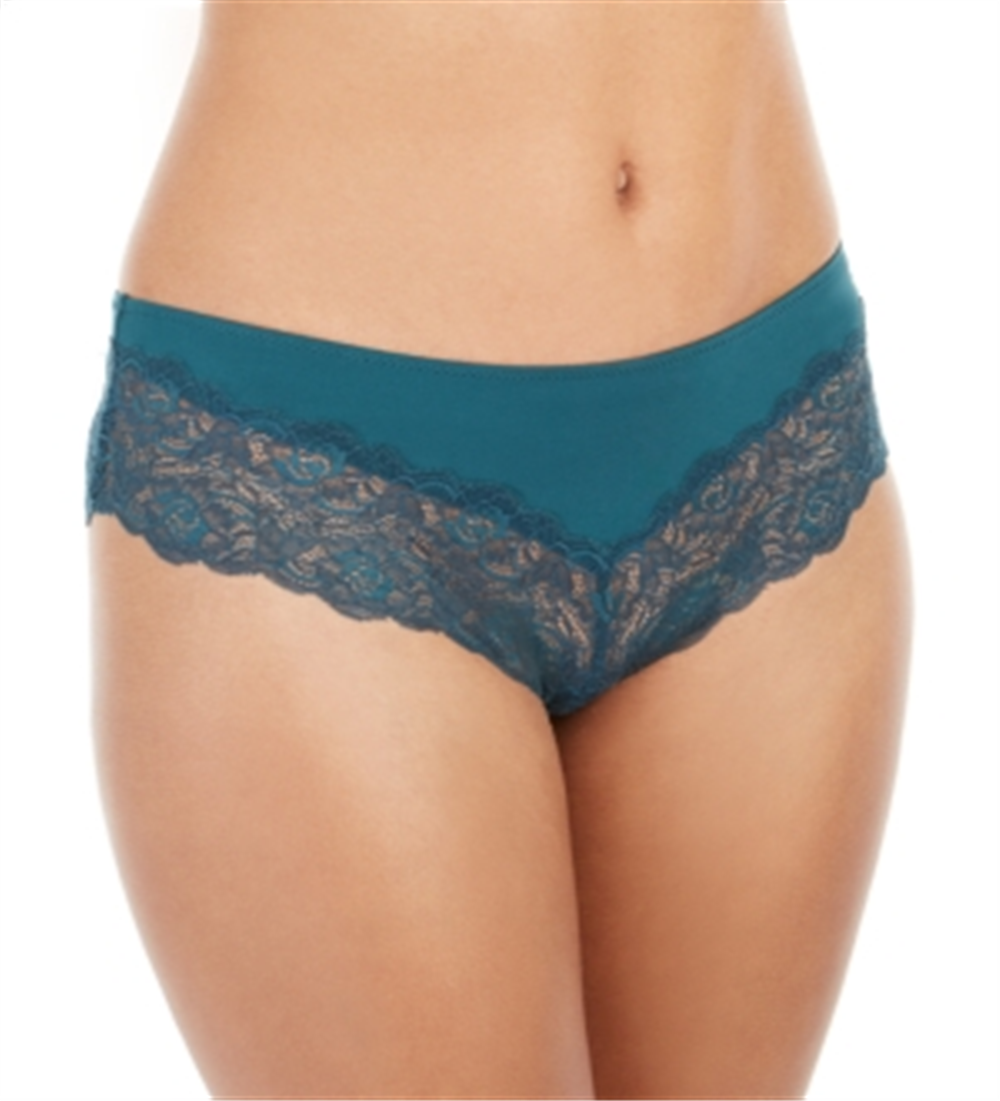 INC Women's Lace Trim Solid Everyday Hipster Green Size XX-Large