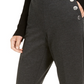 INC International Concepts Women's Side Button Bootcut Pants Gray Size 12
