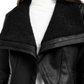 Alfani Women's Faux Fur Solid Blazer Coat Black Size X-Large