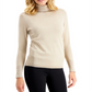 JM Collection Women's Metallic Turtleneck Sweater Gold Size L