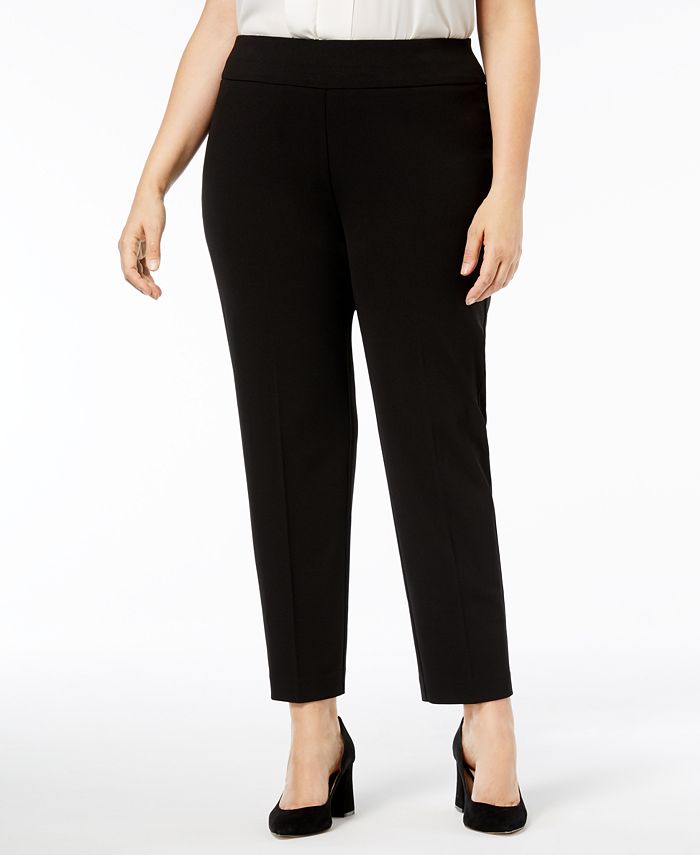Nine West Women's Pull on Pants Black Size 2X