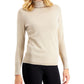 JM Collection Women's Metallic Turtleneck Sweater Gold Size XS