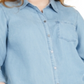 Style & Co Women's Plus Chambray Button up Shirt Blue Size 4X