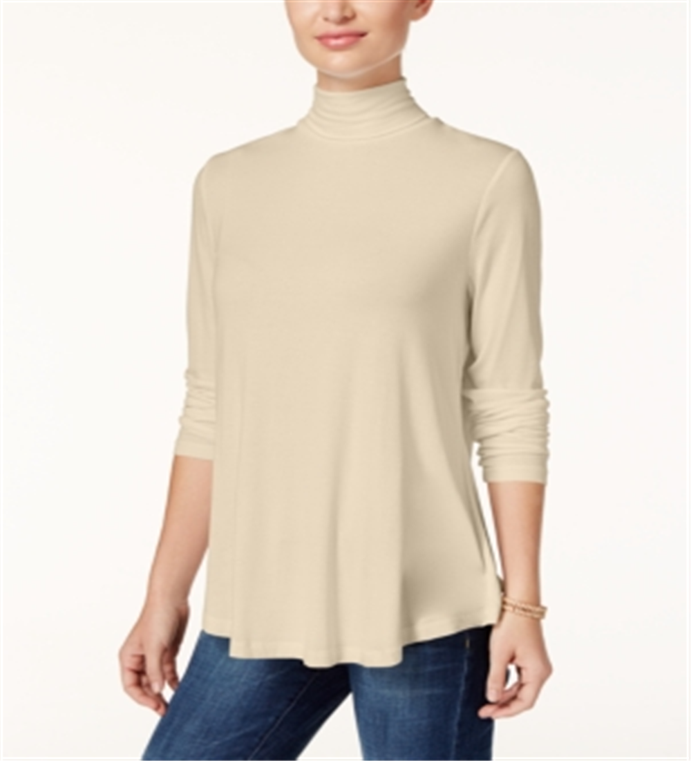 JM Collection Women's Turtleneck Top Brown Size X-Small