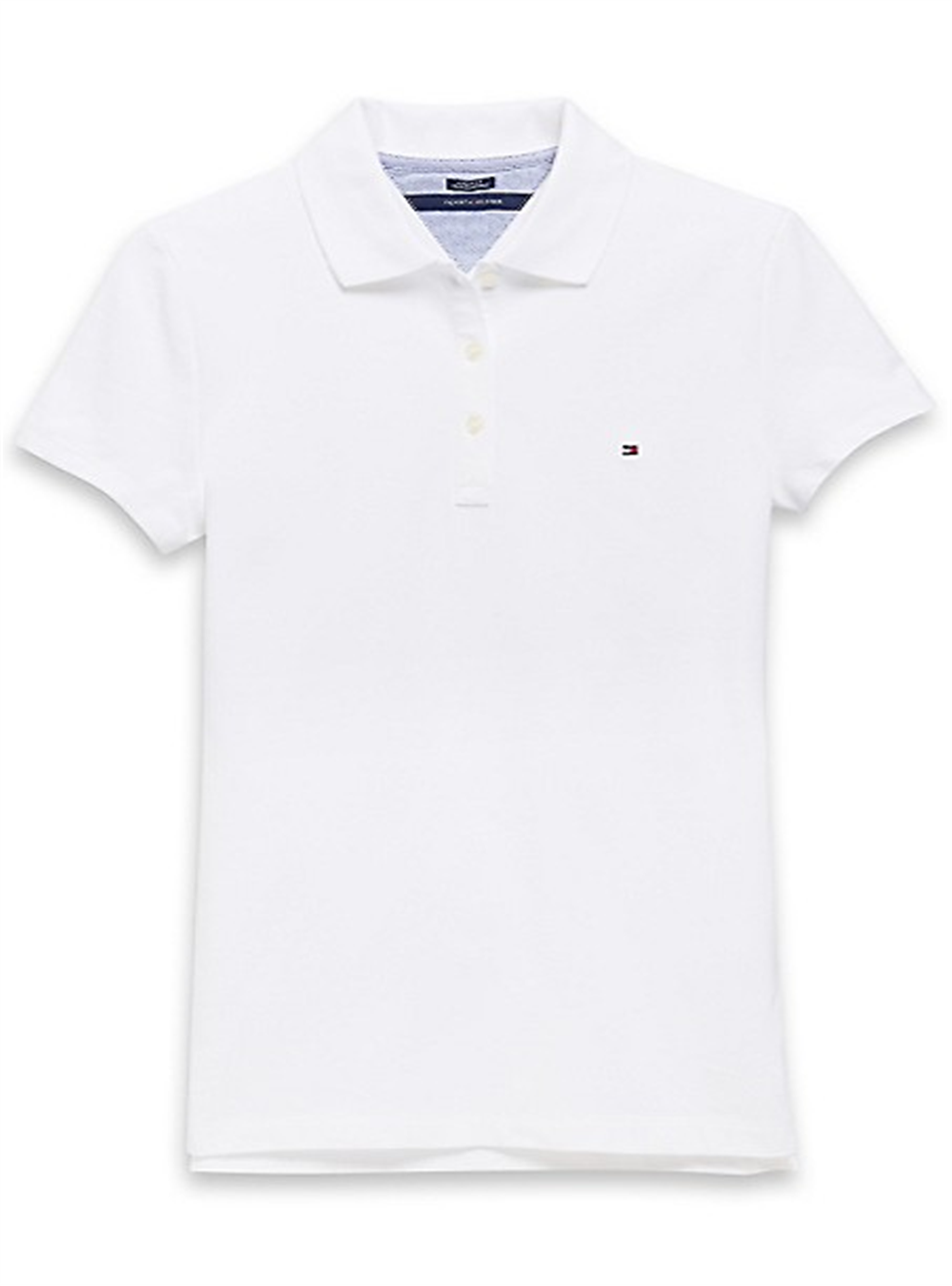 Tommy Hilfiger Women's Heritage Fit Polo Shirt White Size X-Small