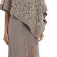 R & M Richards Women's Long Banded Trim Poncho Dress Brown Size 16W