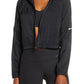 Nike Women's Translucent Cropped Running Jacket Black Size X-Small