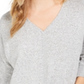 Style & Co Women's Tie Front Top Grey Size Small