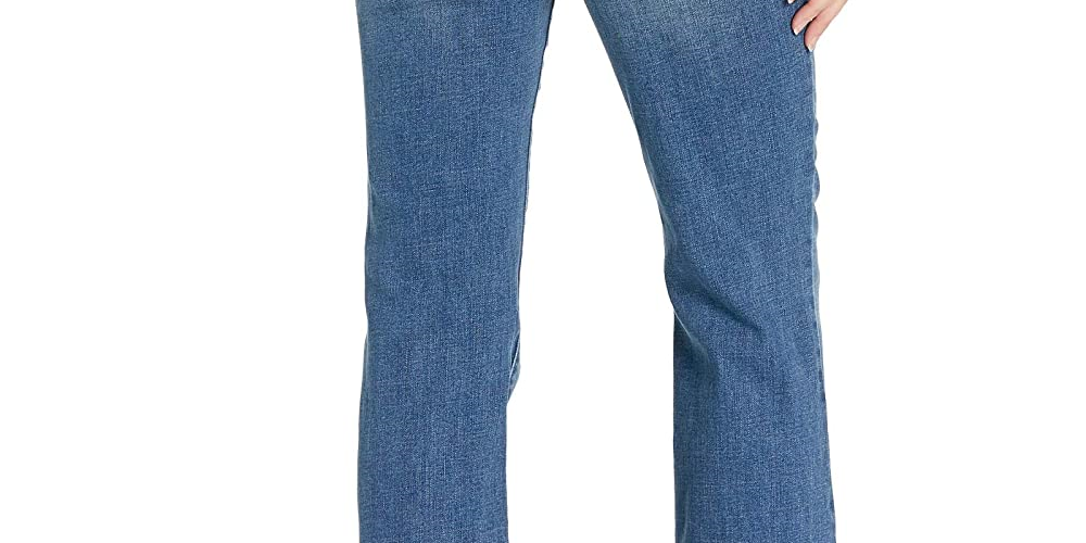 NYDJ Women's Barbara High Waist Bootcut Jeans in Brickell  Blue Size 14