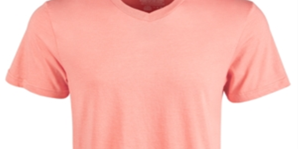 Alfani Men's Fashion Heathers T-Shirt Orange Size Small
