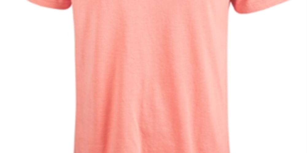 Alfani Men's Fashion Heathers T-Shirt Orange Size Small
