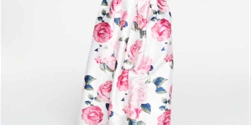 Teeze Me Junior's 2 Pc Off the Shoulder Lace & Floral Gown White Size 0