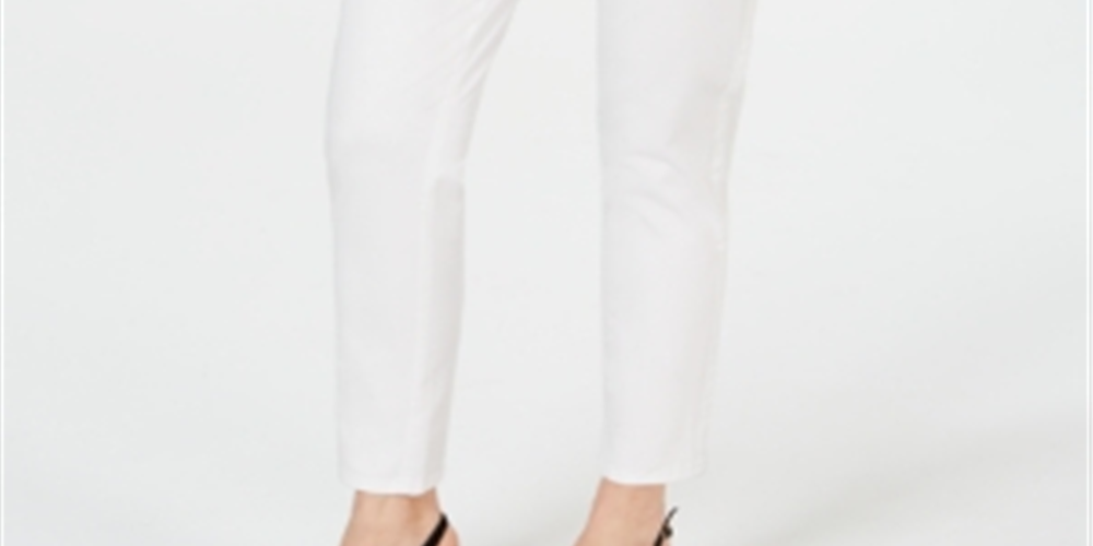 Style & Co Women's AnkleLength Chino Pants White Size 10